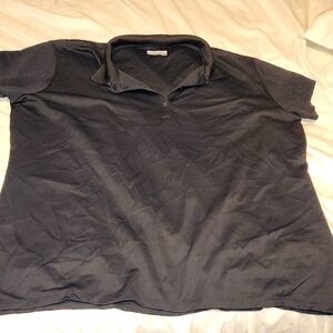 Columbia Sportswear Black Short Sleeve Polo Top Size 2X
